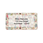 Ein Tag in Paris Adressaufkleber (Vorne)