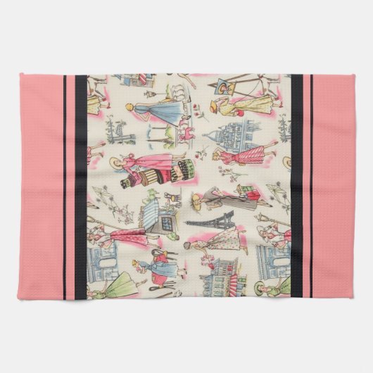 Ein Tag in Paris Geschirrtuch (Horizontal)