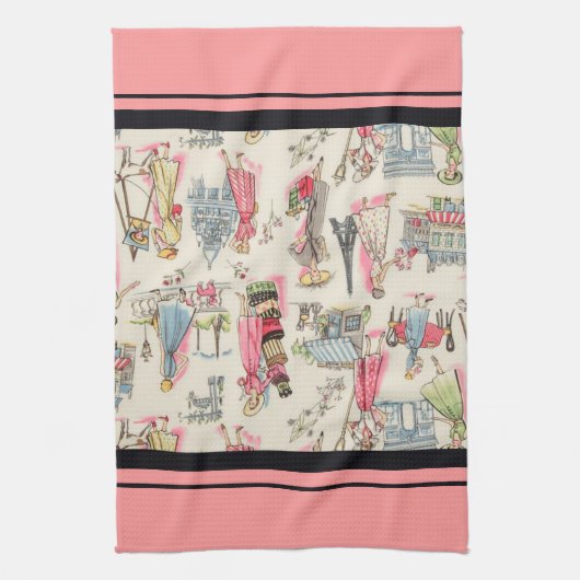 Ein Tag in Paris Geschirrtuch (Vertikal)