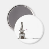 Ein Tag in Paris Magnet (Vorderseite/Rückseite)