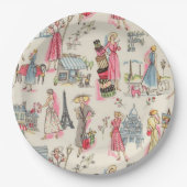 Ein Tag in Paris Pappteller (Vorderseite)