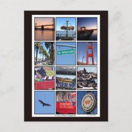 Ein Tag in San Francisco Postkarte