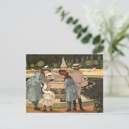 "Ein Tag in Versailles" Postkarte (Stehend Vorderseite)