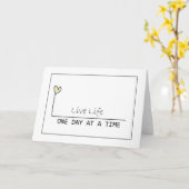 ein Tag Karte (Gelbe Blume)