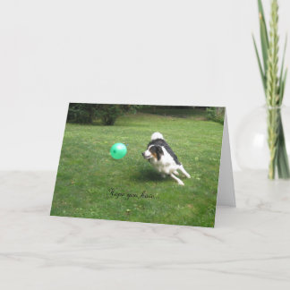 "Ein Tag mit einem Ballon!" Karte