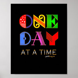 Ein Tag nach dem anderen (12-Stufen-Erholung-Progr Poster