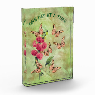 Ein Tag nach dem anderen Schmetterling Blume Inspi Fotoblock