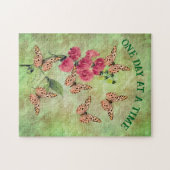 Ein Tag nach dem anderen Schmetterling Blume Inspi Puzzle (Horizontal)