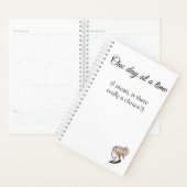 Ein Tag nach einem Zeitplan oder Zeitplan Planer (Anzeige)