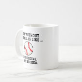Ein Tag ohne Baseball Kaffeetasse (Vorderseite Links)