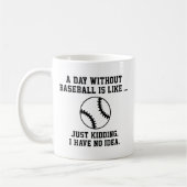 Ein Tag ohne Baseball Kaffeetasse (Links)