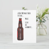 Ein Tag ohne Bienenkarte Einladung (Stehend Vorderseite)