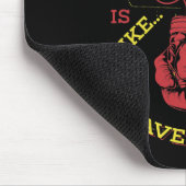 Ein Tag ohne Boxgeschenk Funny Boxer Kickboxing Mousepad (Ecke)