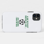 Ein Tag ohne Fußball Case-Mate iPhone Hülle (Rückseite (Horizontal))
