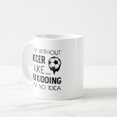 Ein Tag ohne Fußball Kaffeetasse (Vorderseite Links)