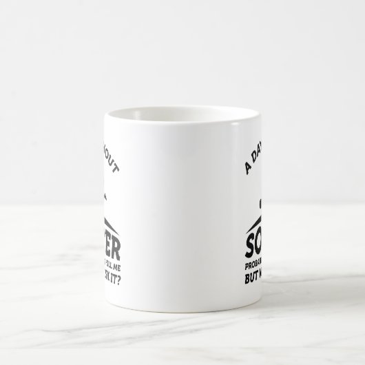 Ein Tag ohne Fußball Kaffeetasse (Mittel)