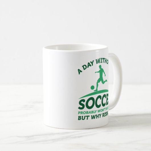 Ein Tag ohne Fußball Kaffeetasse (VorderseiteRechts)