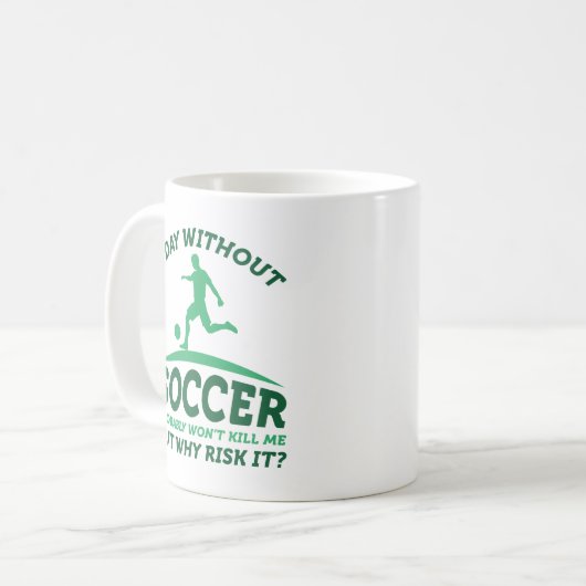 Ein Tag ohne Fußball Kaffeetasse (Vorderseite Links)