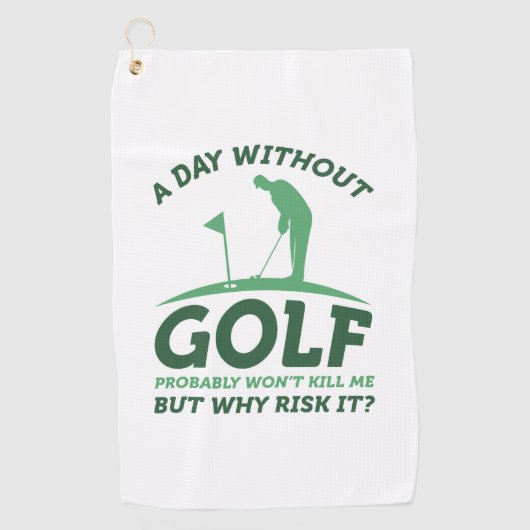 Ein Tag ohne Golf Golfhandtuch (Vorderseite)