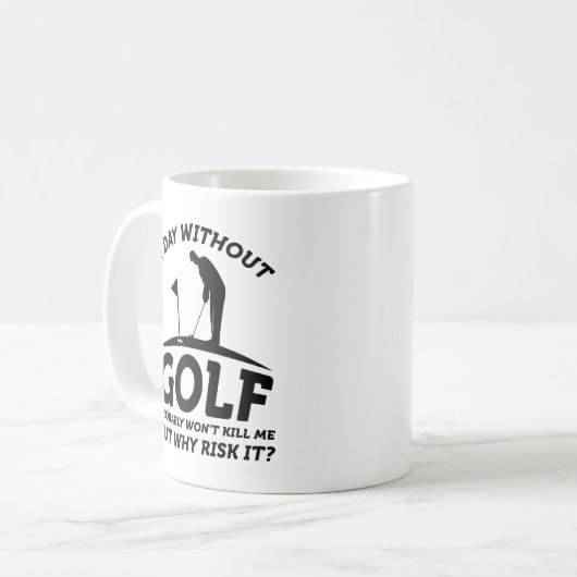 Ein Tag ohne Golf Kaffeetasse (Vorderseite Links)
