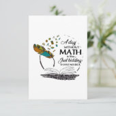 Ein Tag ohne Mathematik Karte (Stehend Vorderseite)