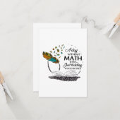 Ein Tag ohne Mathematik Karte (Vorderseite/Rückseite Beispiel)