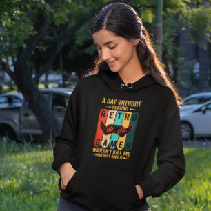 Ein Tag ohne Retro-Spiele ist zu riskant - Gamer Hoodie