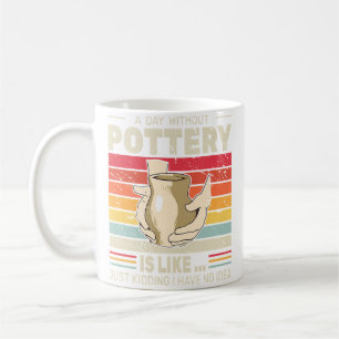 Ein Tag ohne Töpferei Retro-Tonmodellierung Kerami Kaffeetasse