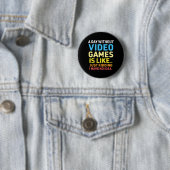 Ein Tag ohne Videospiele Funny Gamer Gaming Button (Beispiel)