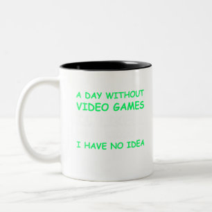 Ein Tag ohne Videospiele Funny Video Gamer Geschen Zweifarbige Tasse