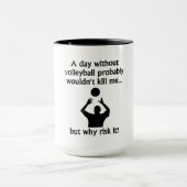 Ein Tag ohne Volleyball Tasse (Zentrum)