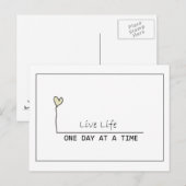 ein Tag Postkarte (Vorne/Hinten)