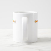 "Ein Tag voller Arbeit" - Funny Jumbo-Tasse (Rückseite)