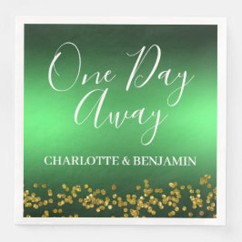 Ein Tag vor der Weihnachtsfeiertage Probe Serviette