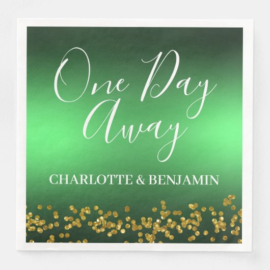 Ein Tag vor der Weihnachtsfeiertage Probe Serviette (Vorderseite)