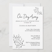 Ein Tag weg Foto Script Probe Abendessen Einladung (Rückseite)