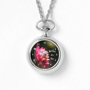 Ein Tag zu einem Zeitpunkt Blume bei Sonnenlicht   Armbanduhr