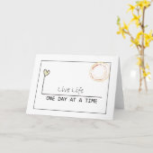 ein Tag zu zurzeit Karte (Gelbe Blume)