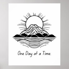 Ein Tag zur gleichen Zeit - ein ruhiges Poster