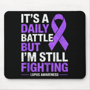 Ein täglicher Kampf Lupus Kämpfer Bewusstsein Über Mousepad