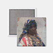 Ein Tangerian Beauty Magnet (Vorderseite/Rückseite)