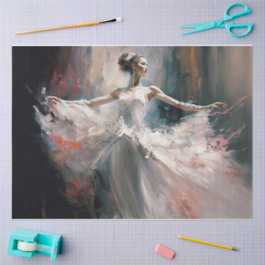 Ein Tanz aus dem Farbtönpapier Seidenpapier (Basteln)