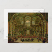 Ein Tanz in einem barocken Rokoko-Palast Postkarte (Vorne/Hinten)