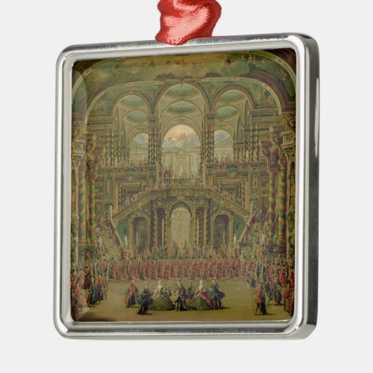 Ein Tanz in einem barocken Rokoko-Palast Silbernes Ornament (Links)