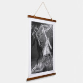 Ein Tanz von Gut und Böse Wandteppich Mit Holzrahmen (Gewinkelt)