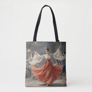 Ein Tänzer, der auf Musiktasche tanzt Tasche