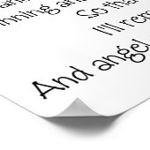 Ein Tänzer-Gebet-Poster Poster (Ecke)