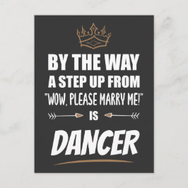 Ein Tänzer ist das Ultimate in Appeal. Funny Gift Postkarte