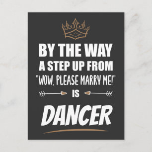 Ein Tänzer ist das Ultimate in Appeal. Funny Gift Postkarte