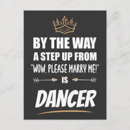 Ein Tänzer ist das Ultimate in Appeal. Funny Gift Postkarte